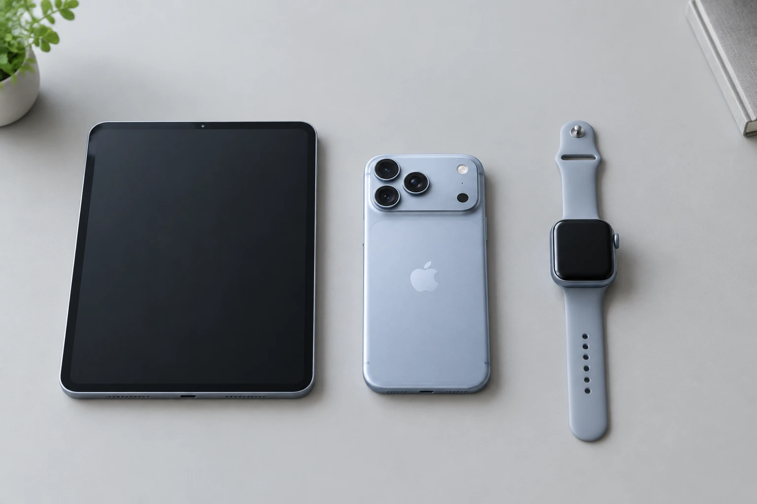 iPhone 18 ProとiPad、Apple Watchを1つの保険でまとめて守るイメージ